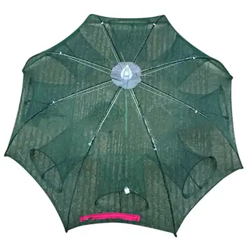 

Foldable 4-8 Holes Automatic Fishing Net Shrimp Cage Nylon Crab Fish Trap Cast Net Cast Fold Fishing Network