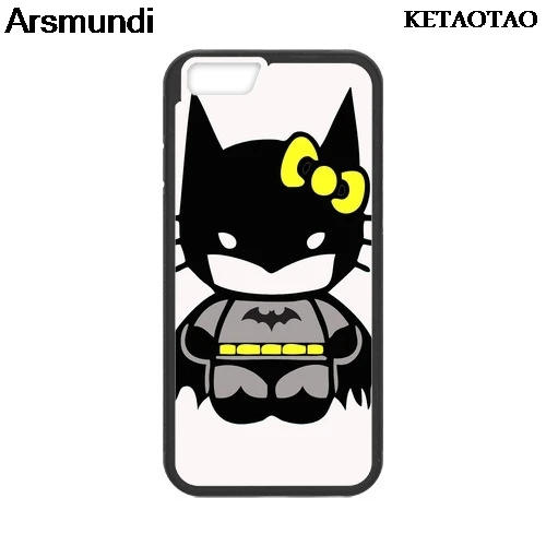 KETAOTAO Kid hello kitty Бэтмен телефонные чехлы для iPhone 4S 5C 5S 6S 7 8 Plus X Samsung S9 NOTE чехол Мягкий