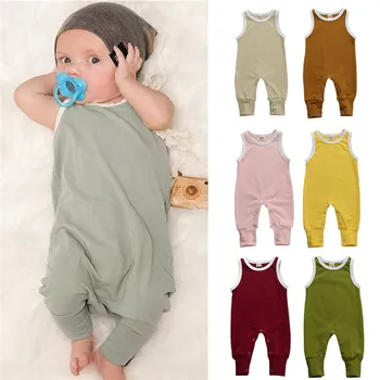 

Newborn Rompers Baby Girl Sleeveless Romper Jumpsuit Boy Summer One-Pieces Outfits Clothes