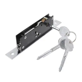 

Durable Aluminum Alloy Sliding Door Hook Lock Cross-shaped Key Bolt Locks For Framed Glass Door