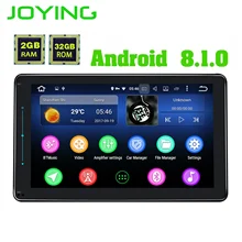 Joying 1280*720 разрешение Универсальный Один 1 Din мультимедиа для Android плеер gps 2G+ 32G rom сенсорный скользящий экран управления DSP