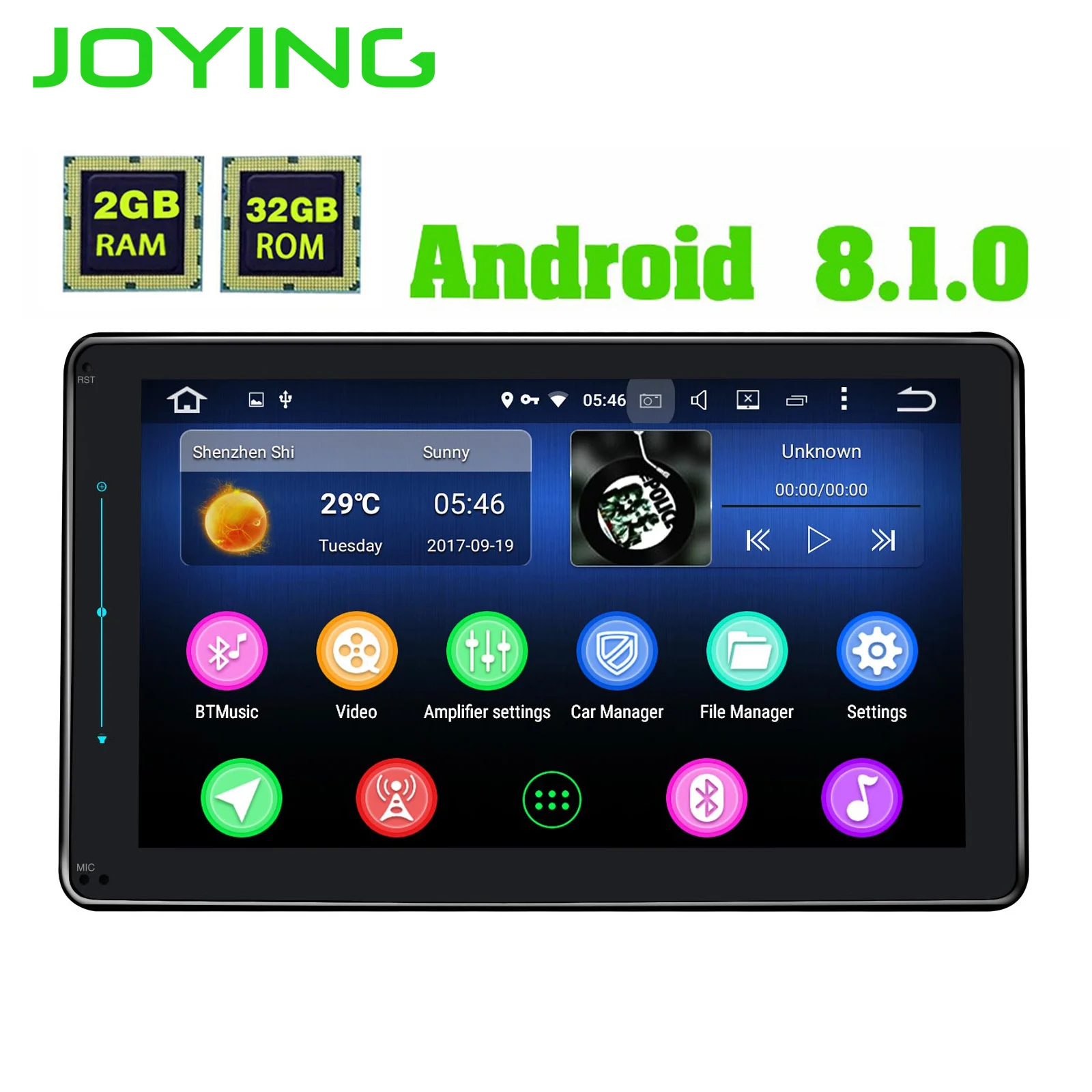Радуясь 1280*720 разрешение Универсальный один 1 Din Android автомобильный