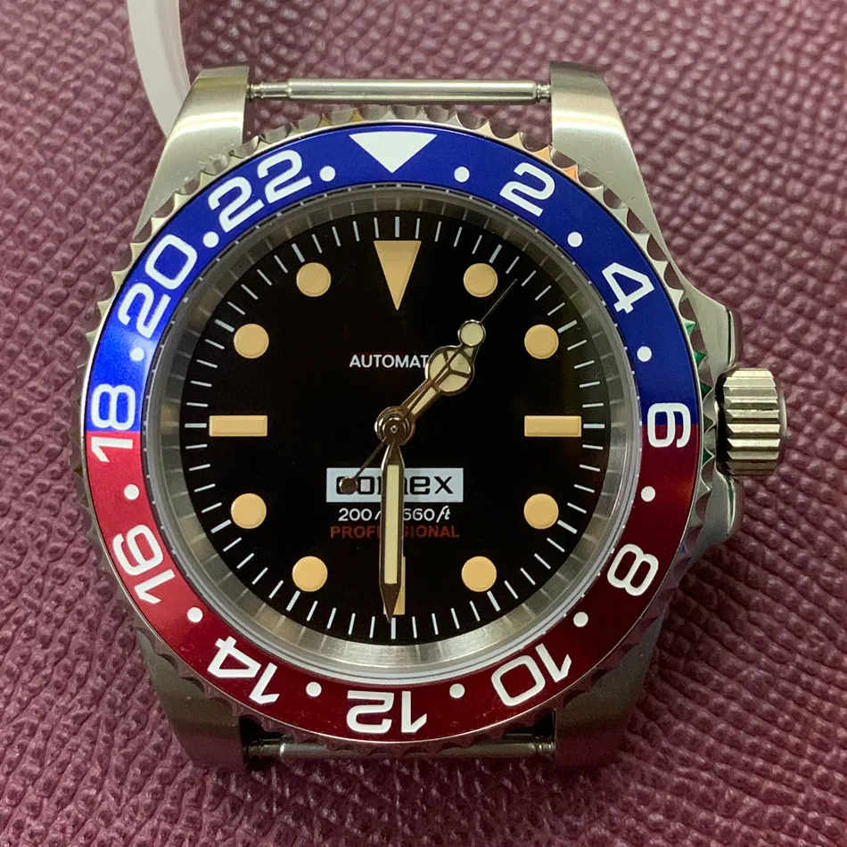 US $188.00 Watch 40mm sapphire mirror stainless steel case with Japanese NH35 automatic movement Green luminous dial pointer