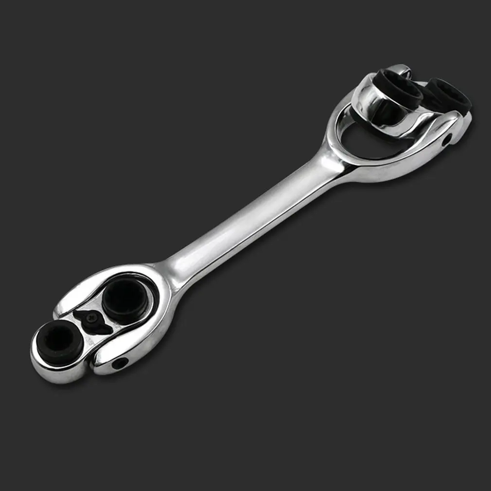 

Flexible Ratchet Action Wrench Spanner Nut Tool Head Ratchet Metric Spanner Open End and Ring Wrenches Tool