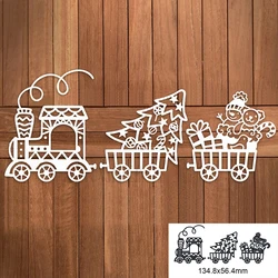 Christmas Train  Metal Cutting Dies For DIY Scrapbook Cutting Die Paper Cards Embossed Decorative Craft Die Cut New Arrival