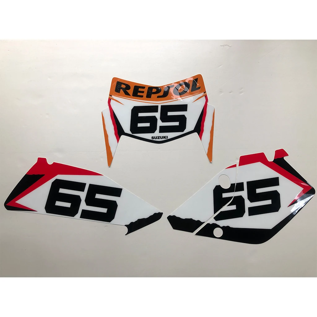 Наклейки с цифрами HUMAART для DRZ400SM DRZ400E DRZ 400 SM Enduro 1999 2019 2000 2001 2002 2003 2004 2005 2006