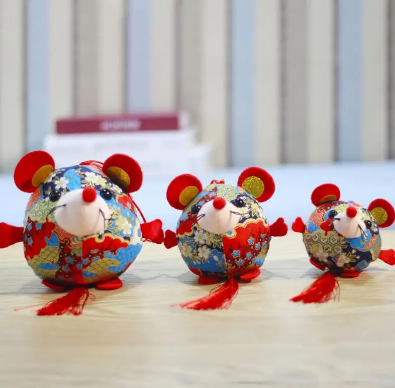 1 шт. милая крыса год талисман крысы плюшевая кукла в подарок Kawaii мультфильм