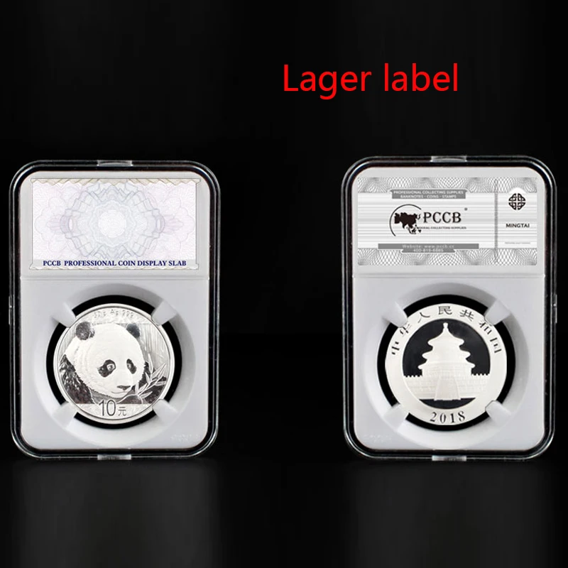 10 pieces Sizes 27mm-40mm Graded IDENTIFICATION COIN DISPLAY SLAB/slabs collecting case boxstorage PCCB White color Insert pad coin holder plastic coin holder