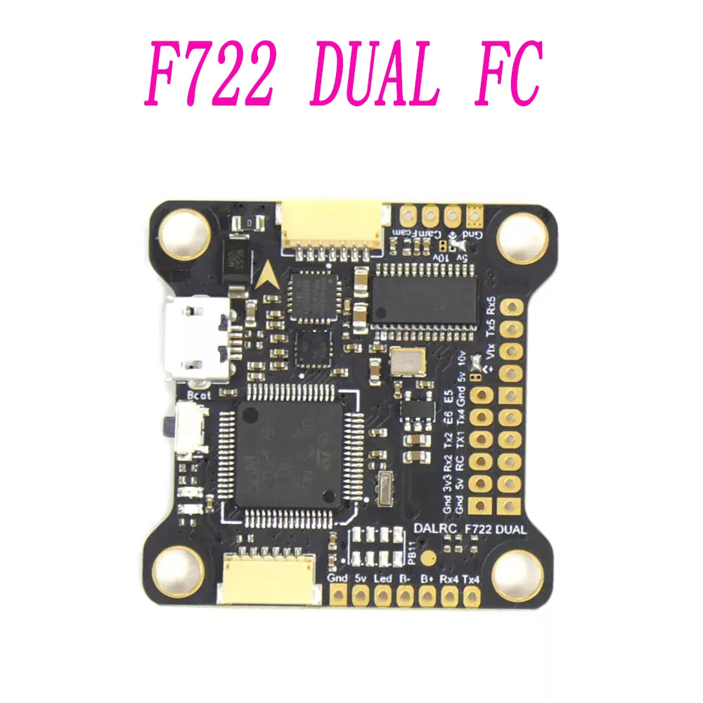 30,5*30,5 мм DALRC ракета 45A 4 в 1 ESC 3-6S BLheli32 поддержка DShot1200 STM32f051 FPV Бесщеточный ESC& DALRC F722 DUAL FC