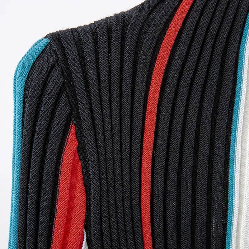 VGH Sexy Hit Color Knitted Sweater For Women