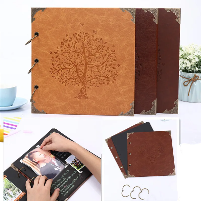 10 дюймов DIY фотоальбом ручной работы клейкий Тип почерк черная карта