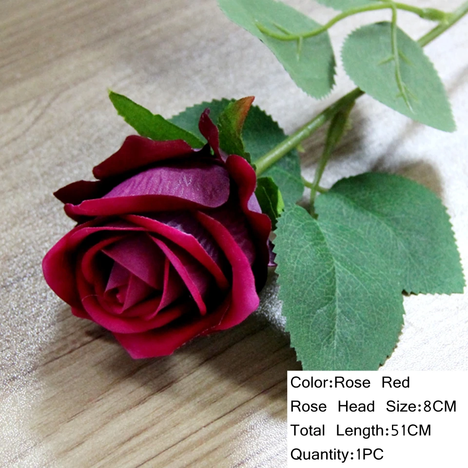 Высокое качество! 5 шт. 10 см искусственные цветы розы шелковые цветы искусственные головки цветов домашний декор Свадебные сувениры DIY украшения - Цвет: A-Rose Red-1piece