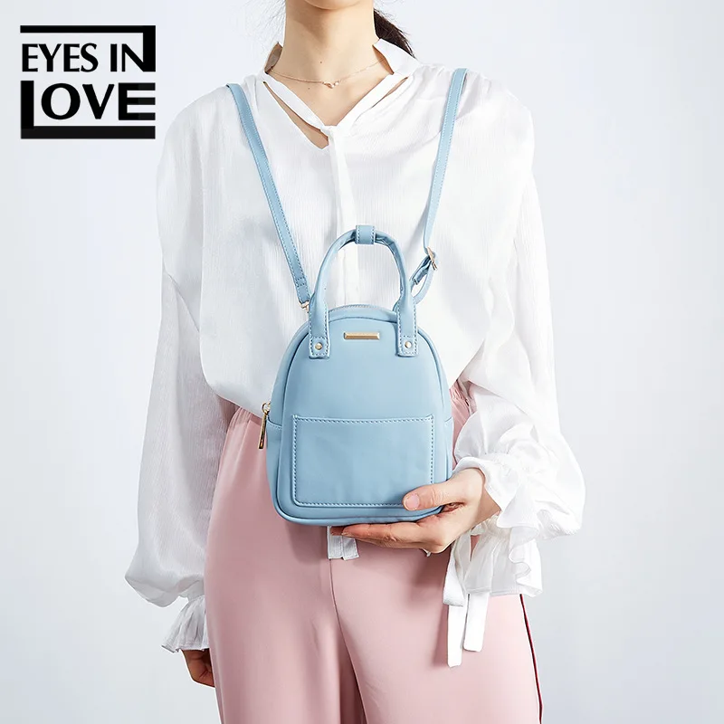 

Chaozhou Community Hot Sales Backpack Korean-style Fashion Simple Solid Color Large-Volume Women's Mini Shoulder Hand Small Book