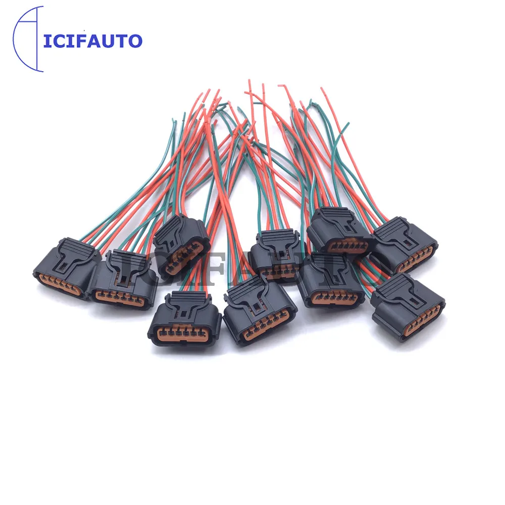 

10X PDC Parking Sensor 6Pin HP286-06021 For Hyundai Kia Connector Wire Harness Plug Pigtail HP296-06100