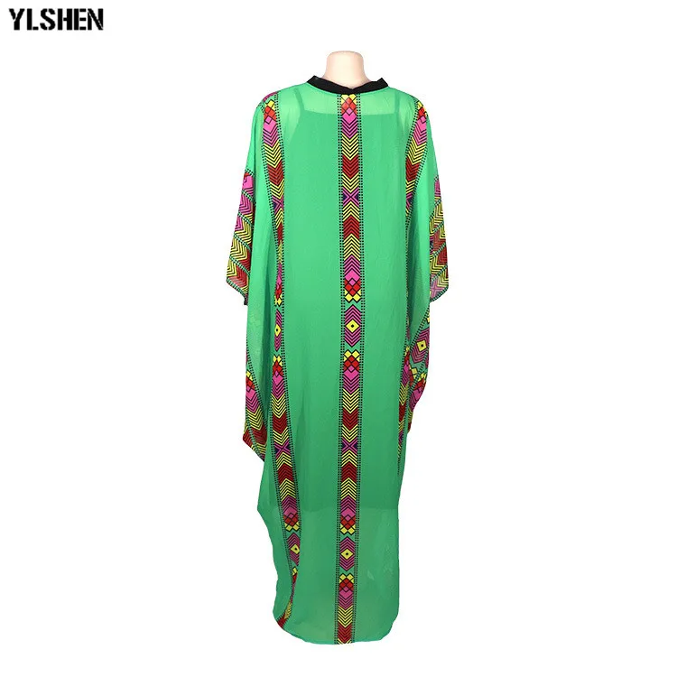 African Dresses For Women Clothes Dashiki Pearl Chiffon Africa Clothing 2019 High Quality Boubou Robe Africaine Party Long Dress 19