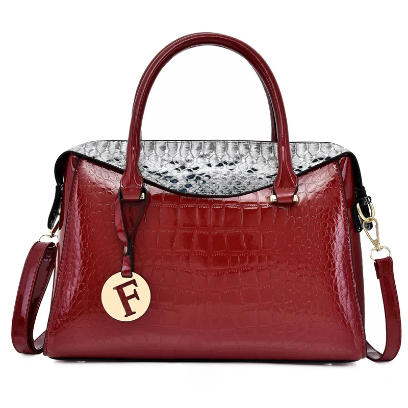 

Qi pi bao 2019 New Style Crocodile Pattern Women's Handbag Europe And America Fashion Fashion Shoulder Versatile WOMEN'S Bag