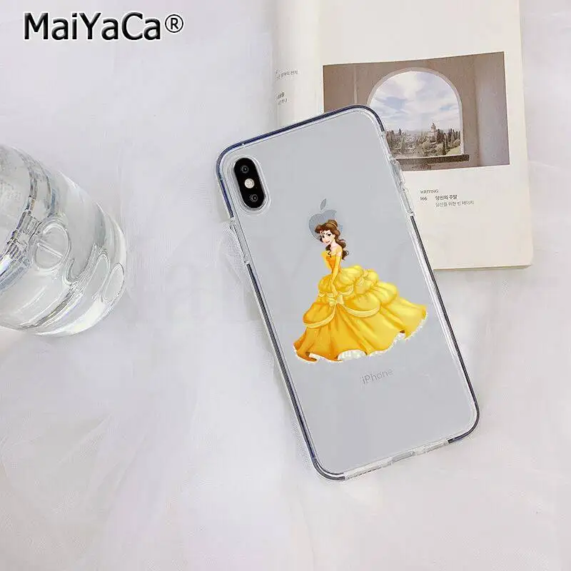 MaiYaCa beauty Beast Rose Princess прозрачный мягкий чехол для телефона для iPhone 11 pro XS MAX 8 7 6 6S Plus X 5 5S SE XR