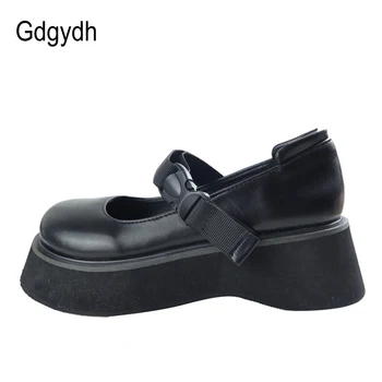 

Gdgydh 2020 Autumn Retro Lolita Shoes Women Big Head Doll Shoes Platform Women Pumps Thick Bottom Black Gothic Punk Good Quality