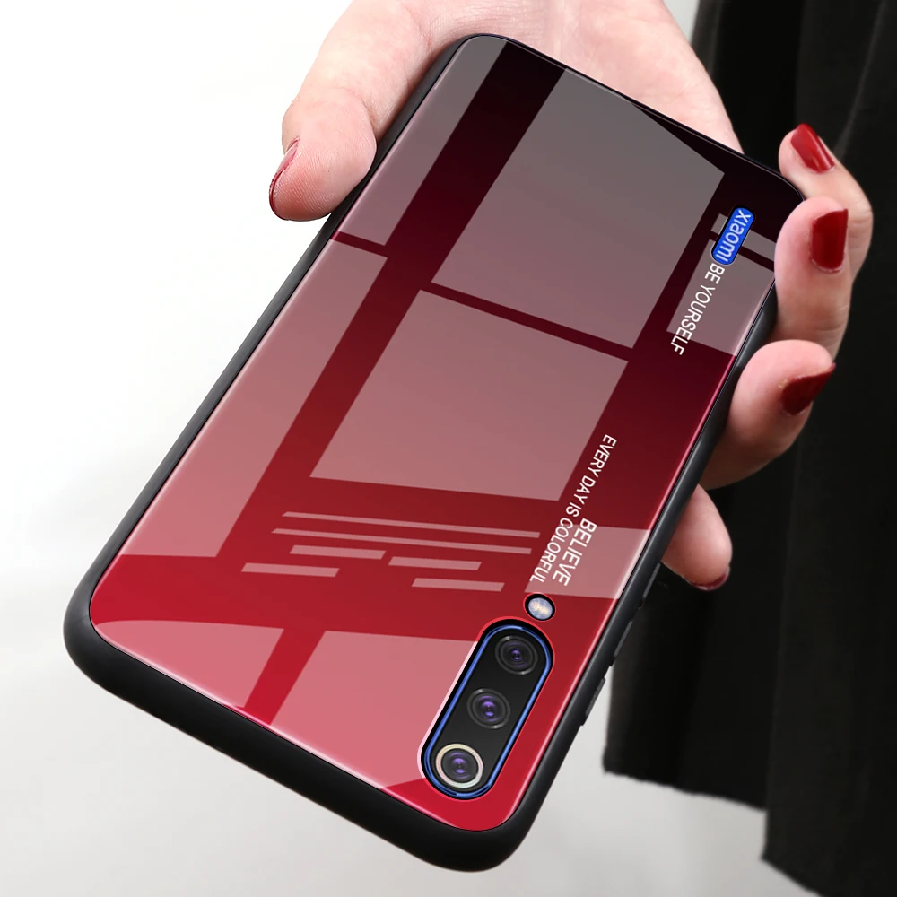 

Tempered Glass Silicone Frame Case For Xiaomi Mi A3 9 SE 8 6X A2 5X A1 6 9T Pro CC9E Mix 3 2S Max3 Pocophone F1 Luxury Case