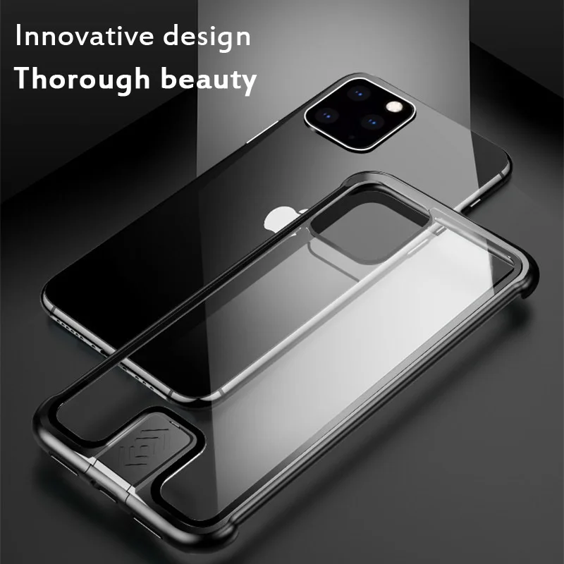 Роскошный чехол без полей для iPhone 11 Pro Max металл+ стекло Push-pull Дизайн чехол для телефона для iPhone 7 8Plus X XS чехол для Max XR чехол