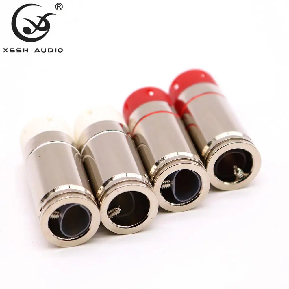 4 шт. 8 шт. 16 шт. XSSH аудио HiFi пуля сварная форма лотоса мужской аудио коаксиальный одноточечный контактный сигнал RCA разъем