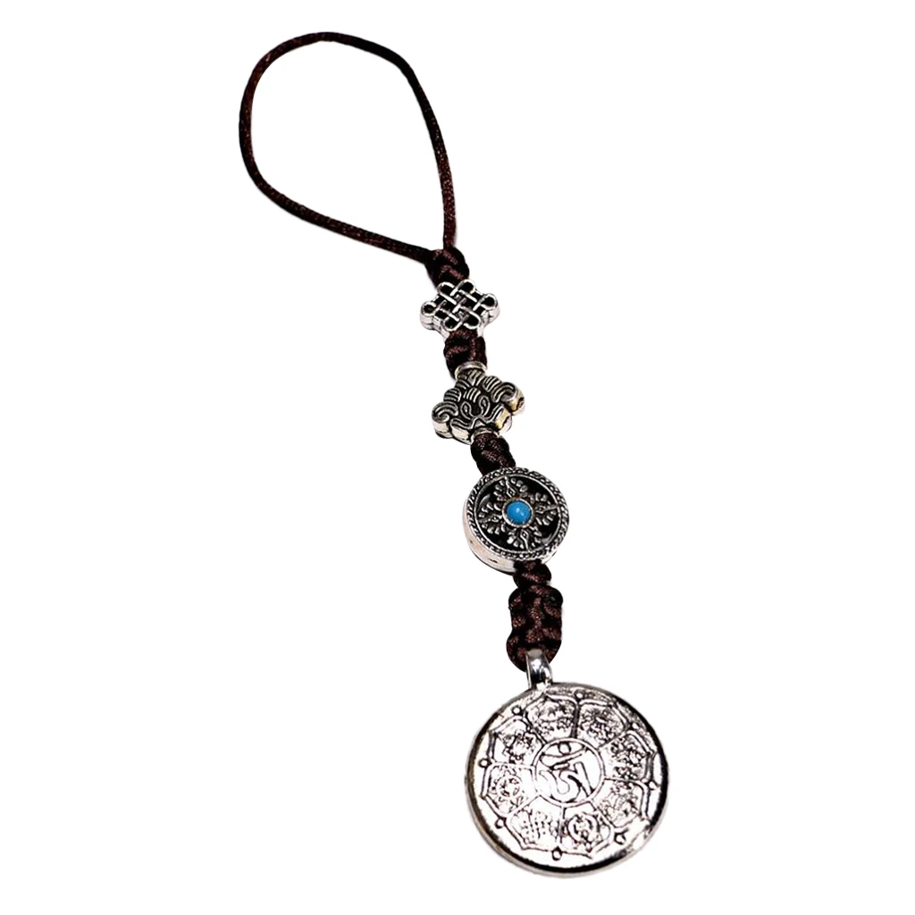 Tibetan Shamans Buddhism Eight-Trigrams Mirror Amulet Pendant M