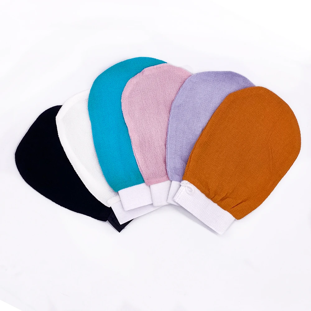 1 Piece Double Sided Hammam Scrub Mitt Magic Peeling Glove Exfoliating Tan Removal Mitt Second Pieces 70% OFF 3