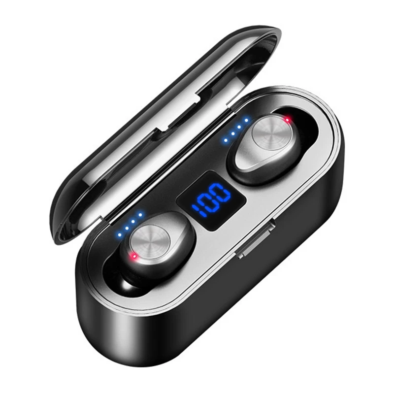 Button control F9 TWS беспроводные наушники Bluetooth 5,0 сенсорные, кнопки управления беспроводные наушники HD стерео наушники Hifi игровая гарнитура - Цвет: Button control