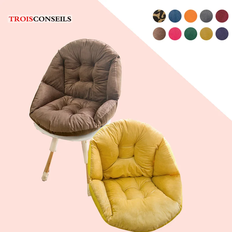 Shell Surround Plush Chair Pad Thicker Seat Cushion for Dining Patio Home Office Indoor Outdoor Sofa Buttocks Cushion