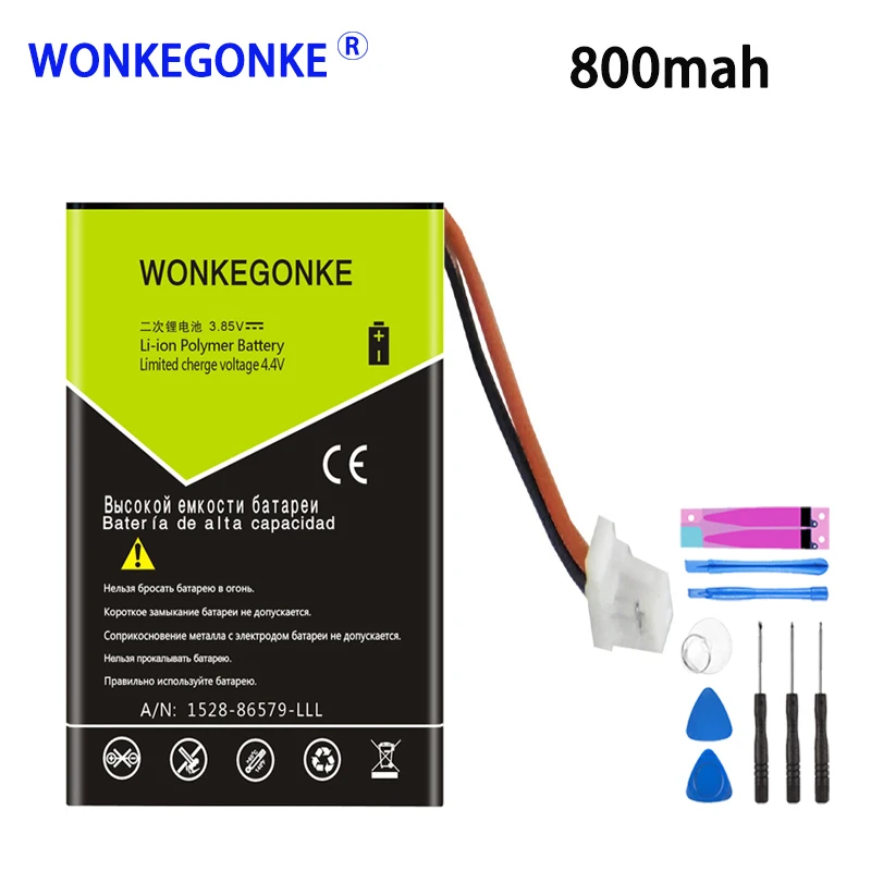 WONKEGONKE 800 мАч для Sony PRS 300 1 756 769 31 9702A50844 9924A60515 LIS1382(S)|Аккумуляторы мобильных