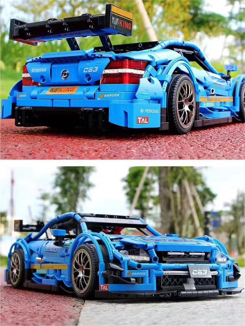 13073 Technic RC гоночный автомобиль AMG C63 DTM совместим с MOC-6687 6688 строительные блоки кирпичи приложение управления с светодиодный игрушки подарки