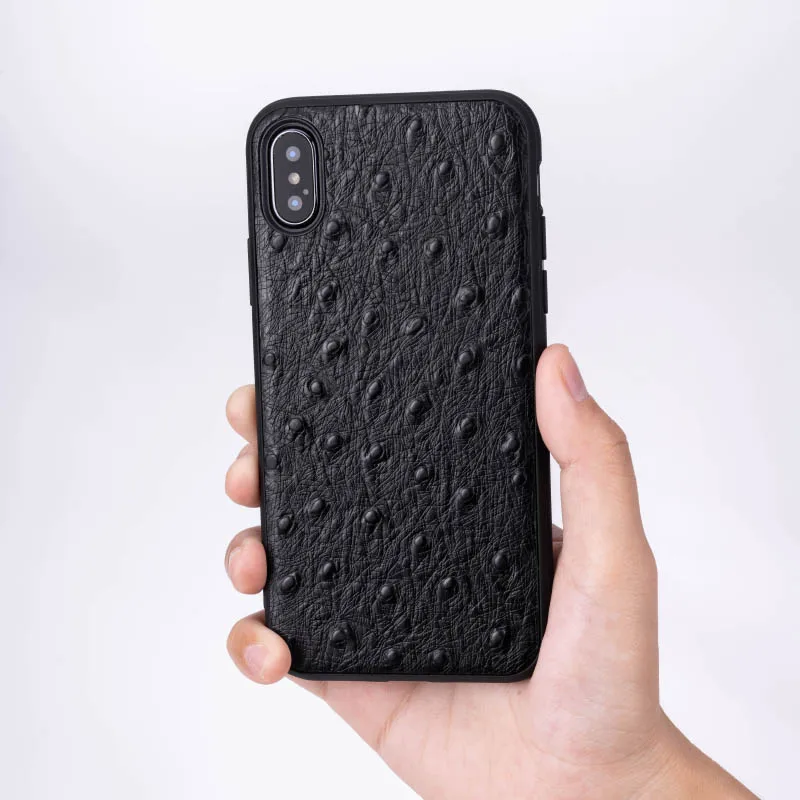 Страусиная кожа чехол для телефона для IPhone X XS Max XR чехол для Apple 5 5S SE 6 6S 7 8 Plus защитный чехол для телефона