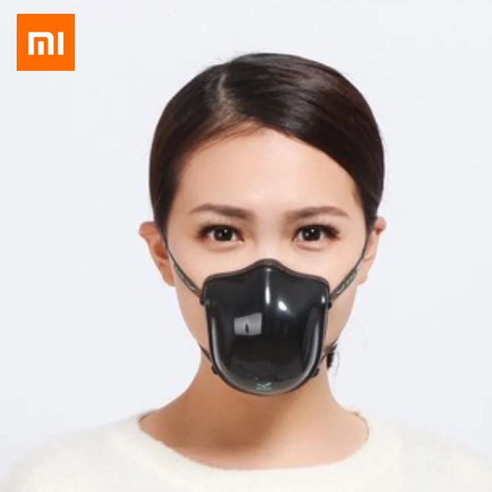 

Stock Xiaomi Mijia Q5PRO 5V Electric Face Masks Anti-haze Sterilizing Provides Active Air Supply PM2.5 Dustproof Filter