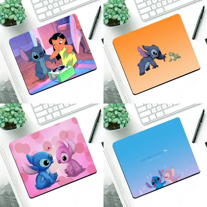 Disney Lilo and Stitch Durable Rubber Mouse Mat Pad Small Pads Rubber Mouse Mat MousePad Desk Gaming Mousepad Cup Mat