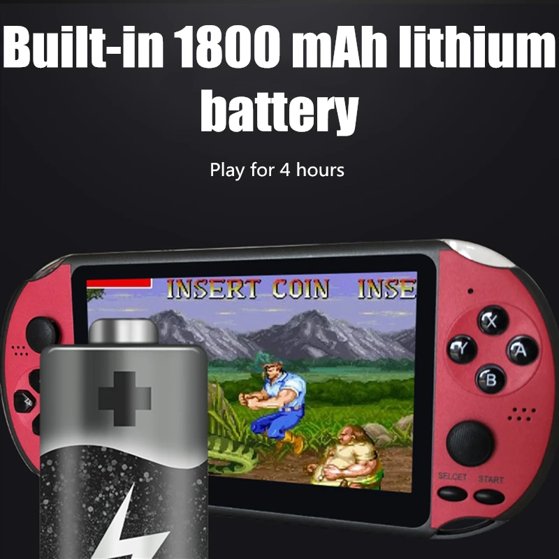 5.1 inch Handheld Game Player X12 PLUS Retro Video Game Console Built-in 2000+Classic Games Support TF Arcade Game Consoles