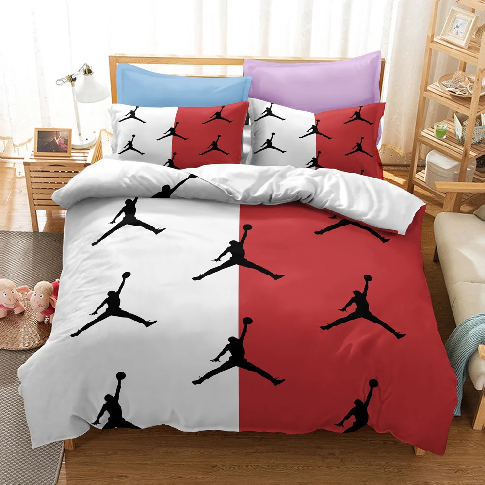 Basketball Style Bedding Set For Bedroom Soft Bedspreads Home Dector Comefortable Duvet Cover Quality Quilt And Pillowcase | Дом и сад