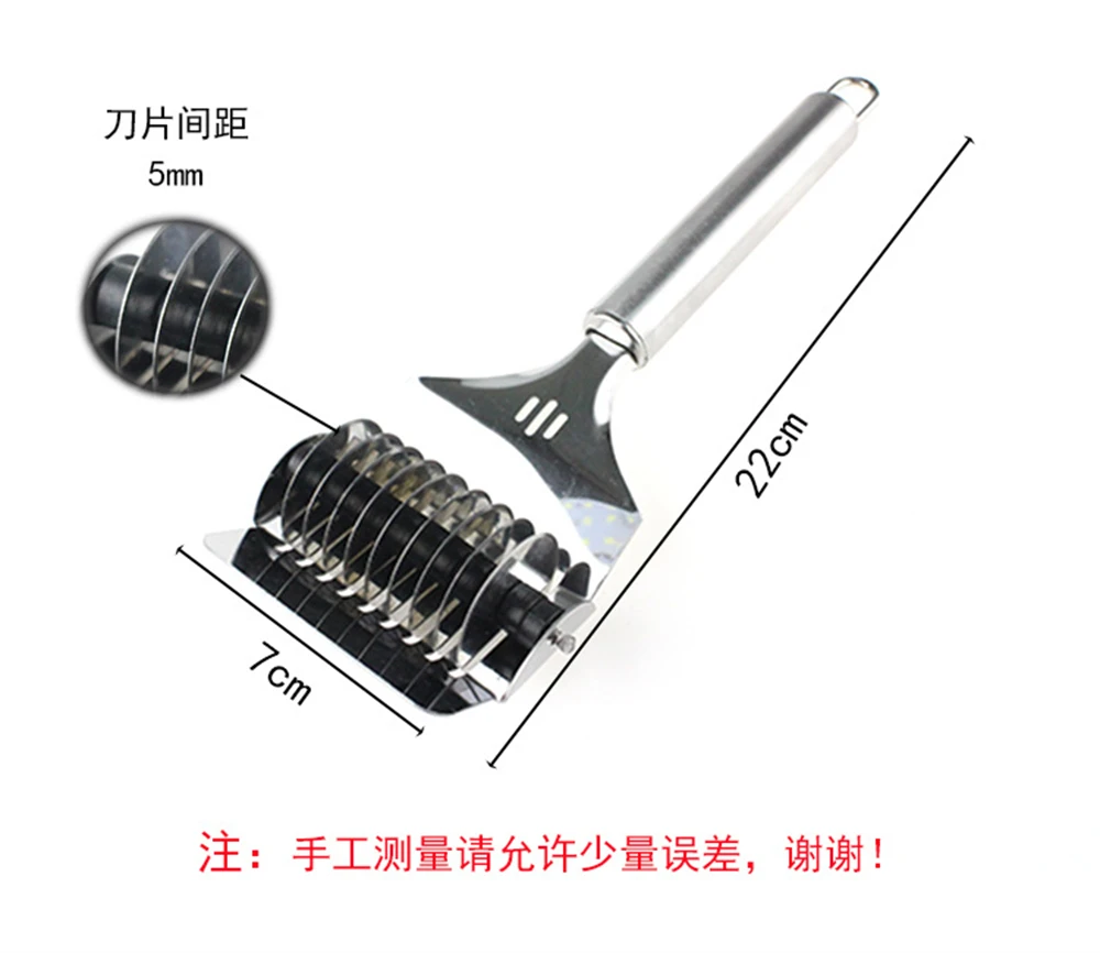 22cm Stainless Steel Manual Noodle Cutter Pasta Slicer Vegetable Onion Garlic Cutters Dough Slicers Household Kitchen Gadgets
