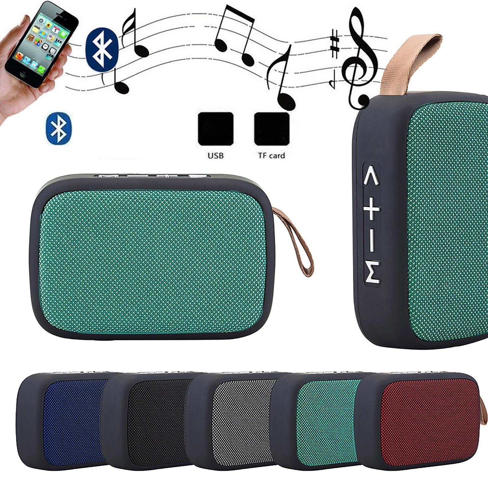 monitor speakers Portable Wireless Bluetooth Stereo SD Card FM Speaker Bluetooth Speaker Portable Bluetooth Speaker For Smartphone Tablet Laptop ion bluetooth speaker