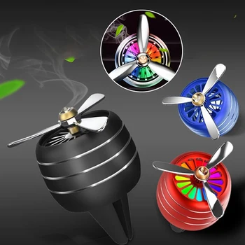 

Mini Conditioning Vent Outlet Perfume Clip Fresh Aromatherapy Fragrance Alloy Auto Good Accessories Air Freshener Smell LED