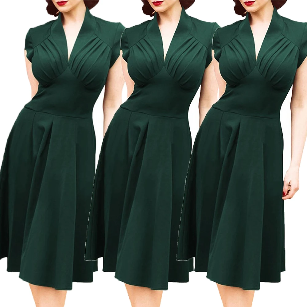 2020 Ladies Dress New Vintage Style 