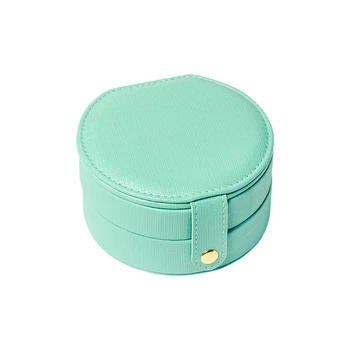 

The New Listing Simple r Japan and Korea Single layer Earrings Watch Ring PU Leather Storage Box for sister Party Birthday Gift