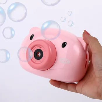 

Pig Camera Bubble Blowing Toys for Kids Automatic Soap Bubble Machine Maker Electric Music Light Outdoor Toys for Children
