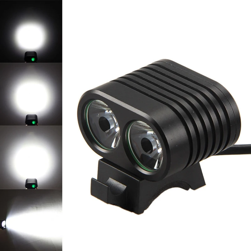 Велосипедный светильник вспышка головной Lamp14 Modes 2000lm 2x XML 2 Led велосипедный