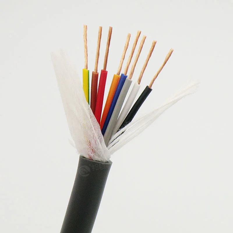 

Towline Wire 8 core 0.3, 0.5, 0.75 ,1,1.5mm² with High Flexibility TRVV Gray Drag Chain Cable 5m (22,20,18 ,17,16 AWG)
