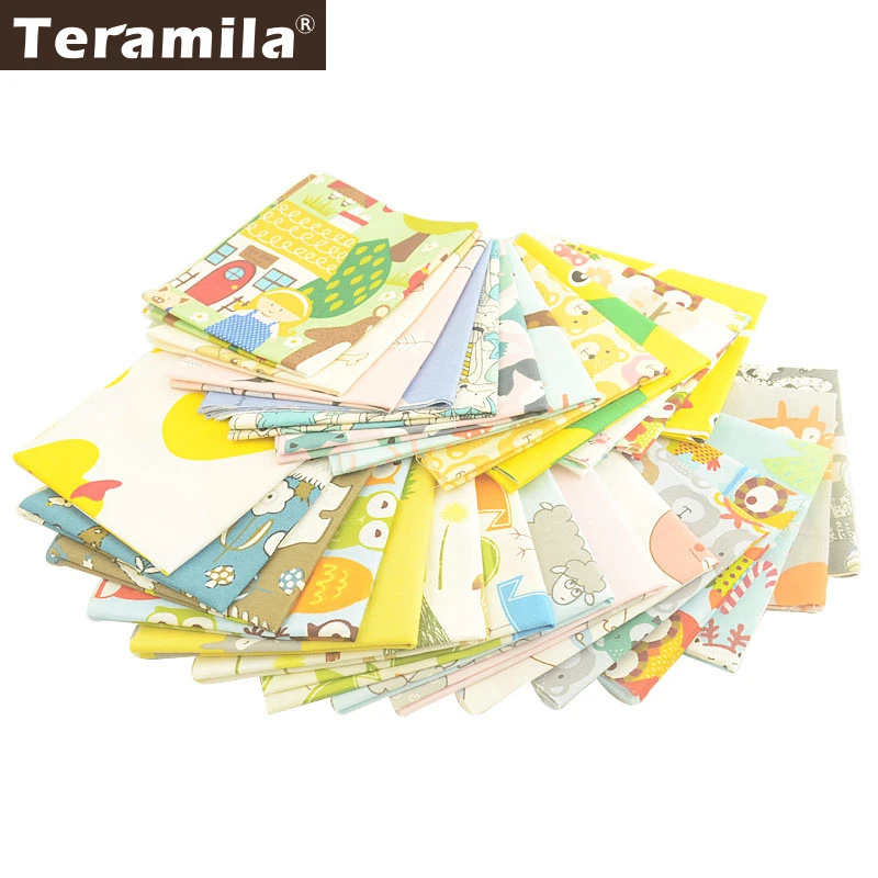 Teramila 100% хлопчатобумажная ткань с изображением животных 20x4 5 см/шт. Telas Stoffen DIY