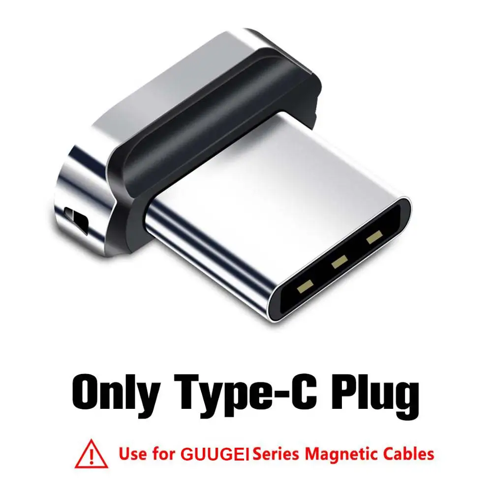 GUUGEI Магнитный кабель заглушки чехол Micro usb Тип C портативный ящик для хранения магнит разъем головка наконечники контейнер пулевые пробки чехол - Цвет: Type C Plug