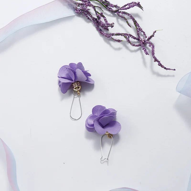 Crazy Feng женские серьги-Вишенки романтические фиолетовые длинные висячие модные серьги для свадебной вечеринки Ювелирные изделия Подарки