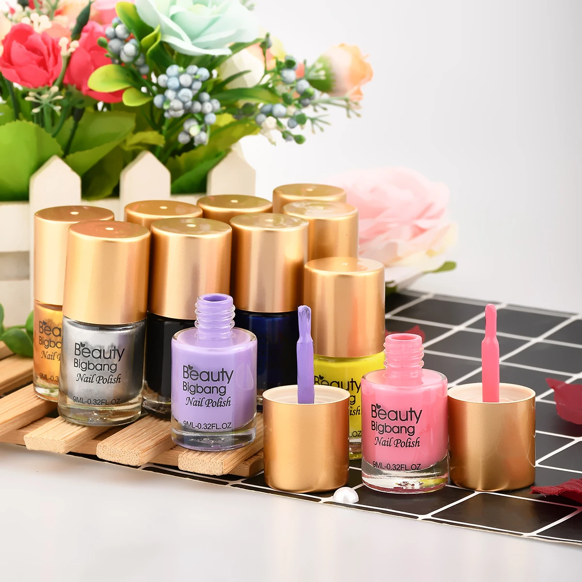 Preise BeautyBigBang 6 flaschen Nagel Polnischen Set Druck Lack Lack für Nagel Kunst Stanzen Platte Zubehör Polish Set