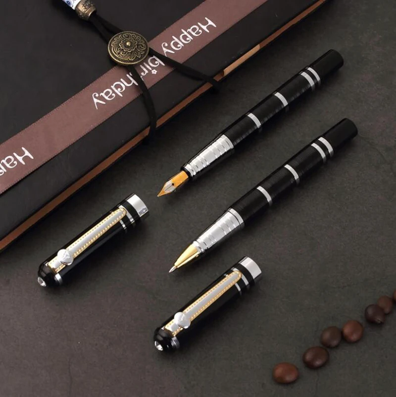 Duke брендовая металлическая авторучка офисная Роскошная деловая чернильная ручка для письма купить 2 ручки отправить подарок