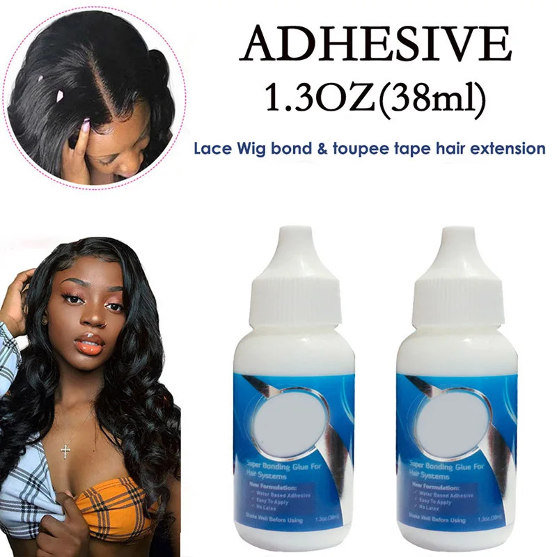 

1Pcs Wig Glue Toupee Adhesive Glue Fast Safe Hairpiece Artificial Hair Adhesive Strong Transparent liquid wig glue